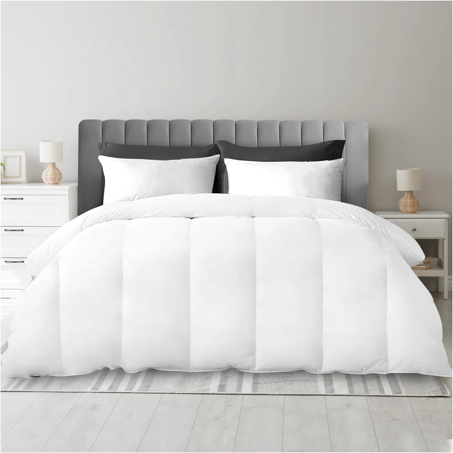 GC GAVENO CAVAILIA Luxury King Size Duvet 10.5 Tog - Deep Sleep Soft Warm and Comfortable Quilt King-Size - Hypoallergenic White King Duvet - Comforter & Duvets KingSize (220x225 cm) - Washable