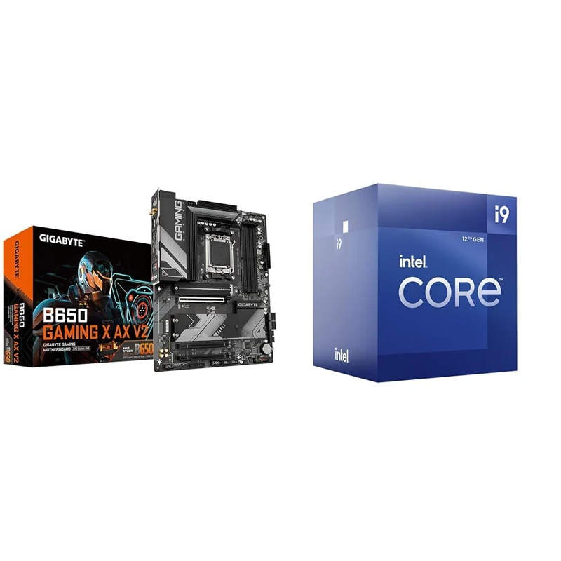 Gigabyte B650 GAMING X AX V2 Motherboard + Intel Core i9-12900K Desktop Processor 16 (8P+8E) Cores up to 5.2 GHz Unlocked LGA1700 600 Series Chipset 125W - Image 1
