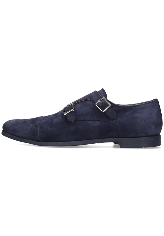 Melvin & Hamilton Men's Corentin 2 Duo Navy Monk-Strap Loafer, Blue, 6.5 UK