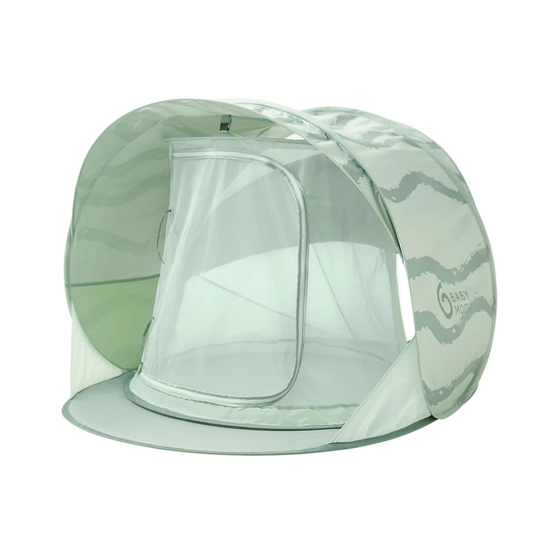 Babymoov Moov & Protect Anti-UV Cooling Beach Tent for Babies with Integrated Mosquito Net, Portable, Green Lagoon (Summer 2025 Edition) - Image 1