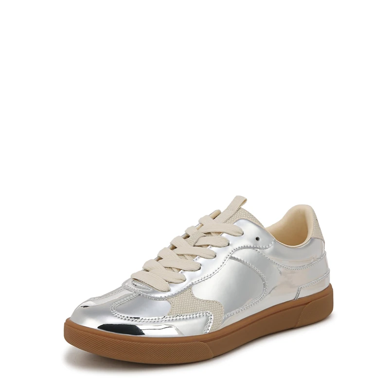 Blowfish Malibu Women's Tastic Lace Up Trainer, Silver, Medium Fit, UK 5