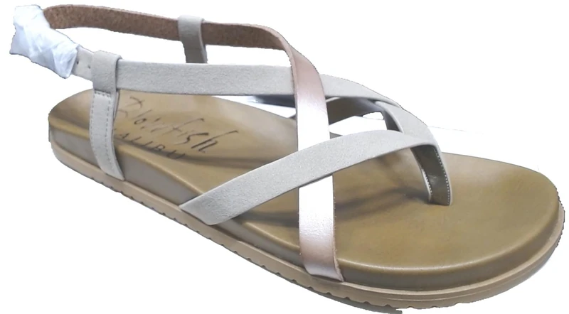 Blowfish Malibu Women's Camden Flat Sandal, Gold, Medium Fit, UK 6