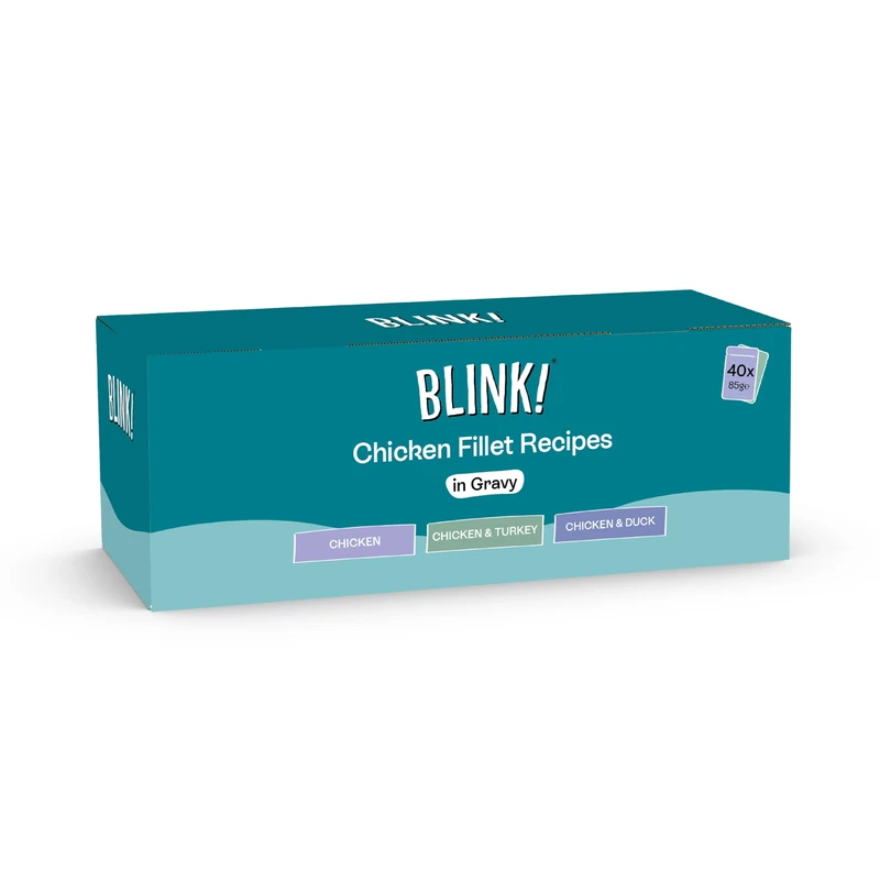Blink! Adult Cat Wet Food Chicken In Gravy 40x85g