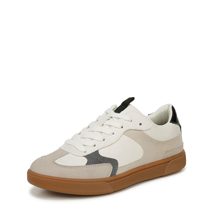 Blowfish Malibu Women's Tastic Lace Up Trainer, White/Tan, Medium Fit, UK 5