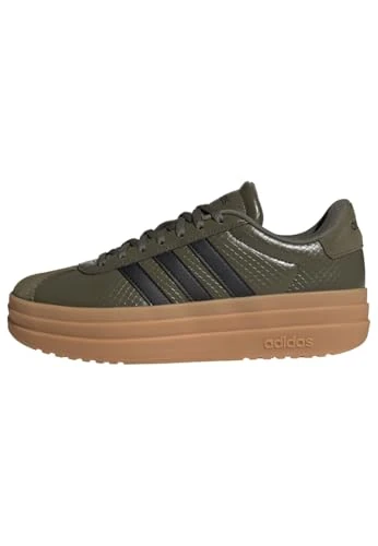 adidas Women's VL Court Bold Shoes - Olive/Black/Gum