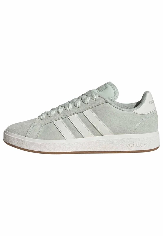 adidas Women's Grand Court Base 00s Shoes, Linen Green/core white/GUM10, 5.5 UK