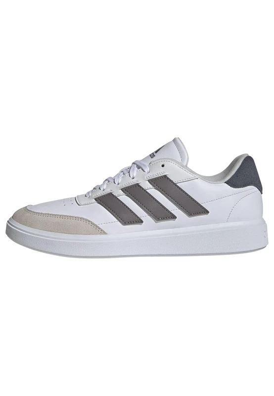 adidas Men's Courtblock Shoes, FTWR White/Taupe Oxide/Onix, 9.5 UK