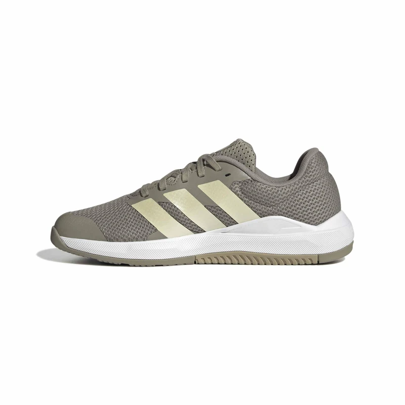 adidas Women's Dropset Base Training Shoes, Silver Pebble/Ice Gold Met./Wonder Cargo, 4.5 UK