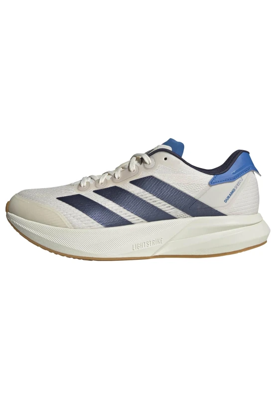 adidas Men's Duramo Speed 2 Running Shoes, Chalk White/Shadow Navy/ray Blue, 3.5 UK