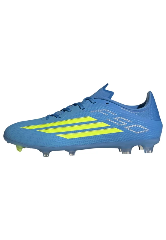 adidas Unisex F50 League Firm Ground/Multi Ground Football Boots, Lucid Ray Blue/Team Solar Yellow 2/Lucid Aquamarine, 4.5 UK