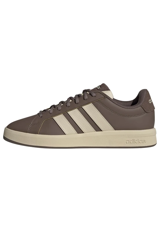 adidas Men's Grand Court Base 3.0 Shoes, Earth strata/Crystal Linen/GUM5, 11.5 UK