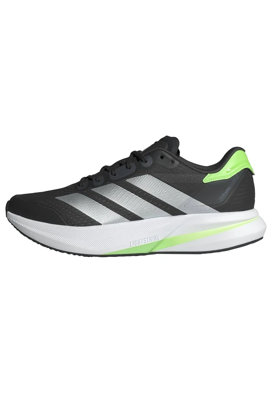 adidas Men's Duramo Speed 2 Running Shoes, Carbon/Matte Silver/Lime Burst, 7 UK