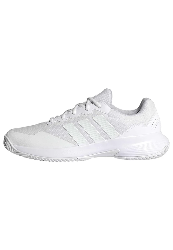 adidas Men's GAMECOURT 2 Tennis Shoes, FTWR White/FTWR White/FTWR White, 12.5 UK