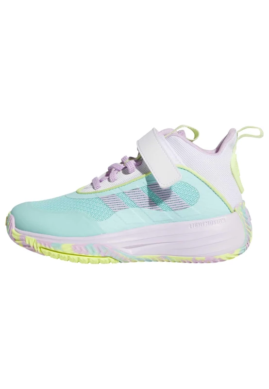 adidas Unisex Kids OWNTHEGAME 3.0 Shoes, Flash Aqua/Bliss Lilac/FTWR White, 3 UK
