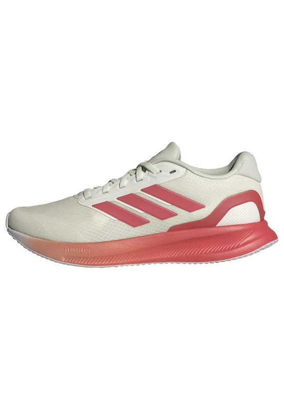 adidas Women's Runfalcon 5 Running Shoes, Off White/preloved Scarlet/Dash Grey, 4 UK