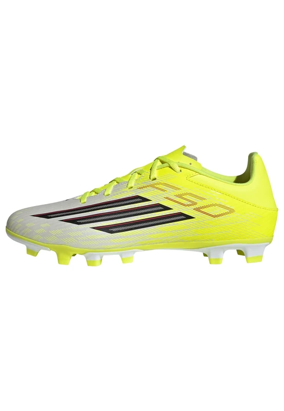adidas Unisex F50 Club Firm Ground/Multi Ground Football Boots, Team Solar Yellow 2/core Black/Lucid red, 11 UK