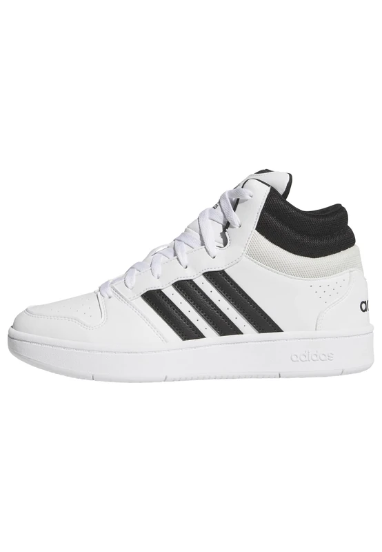 adidas Unisex Hoops MID Classic Shoes, FTWR White/core Black/Orbit Grey, 8.5 UK