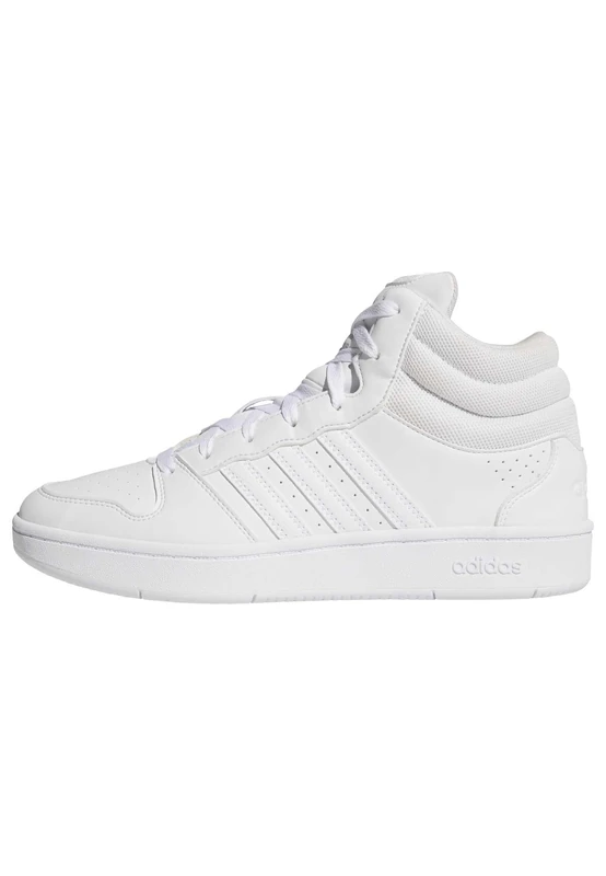 adidas Unisex Hoops MID Classic Shoes, FTWR White/FTWR White/Grey Two, 3.5 UK