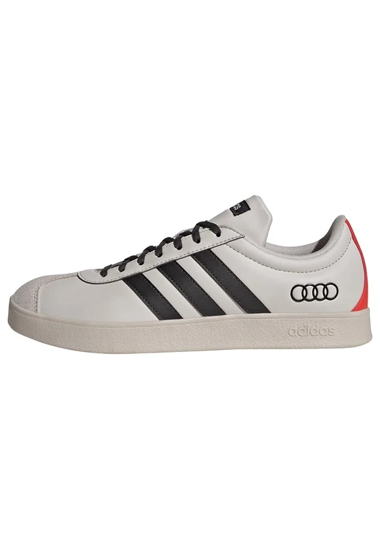 adidas Unisex Audi F1 Team VL Court Shoes, Chalk Pearl/Utility Black/hi-res red, 5 UK