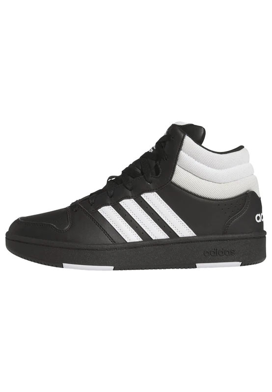 adidas Unisex Hoops MID Classic Shoes, core Black/FTWR White/Orbit Grey, 4 UK