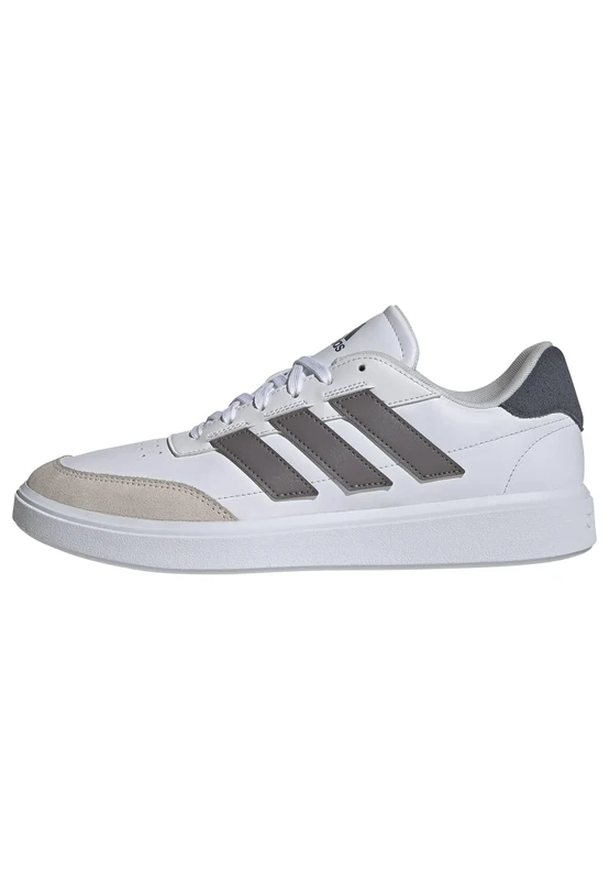 adidas Men's Courtblock Shoes, FTWR White/Taupe Oxide/Onix, 8 UK
