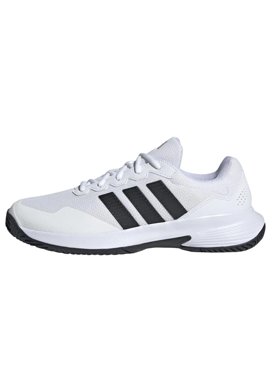 adidas Men's GAMECOURT 2 Tennis Shoes, FTWR White/core Black/Silver met., 14.5 UK
