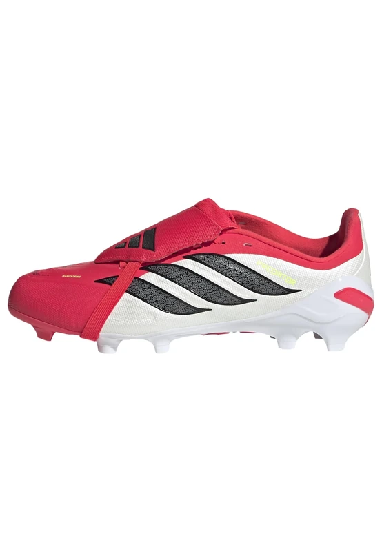 adidas Unisex League Fold-Over Tongue Firm Ground Football Boots Kids, Lucid red/core Black/FTWR White, 4 UK