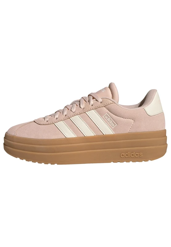 adidas Women's VL Court Bold Shoes, Blush Pink/Off White/Gum 3, 5 UK