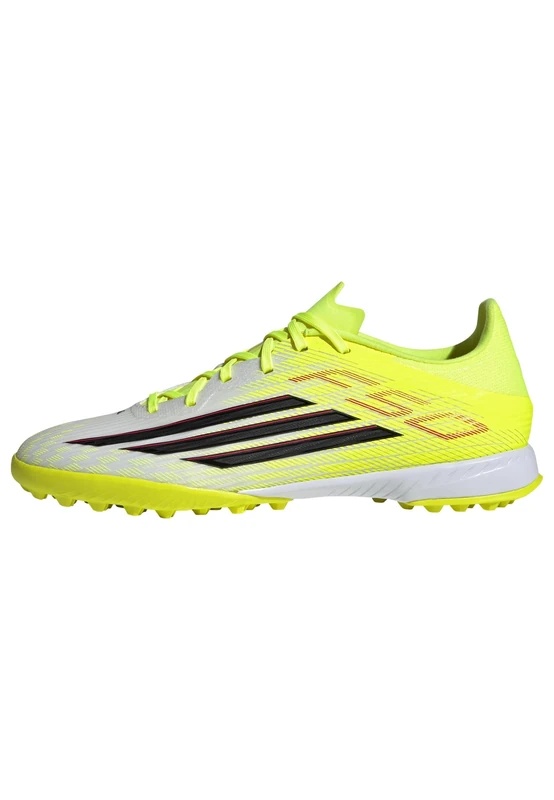 adidas Unisex F50 League Turf Football Shoes, Team Solar Yellow 2/core Black/Lucid red, 13 UK
