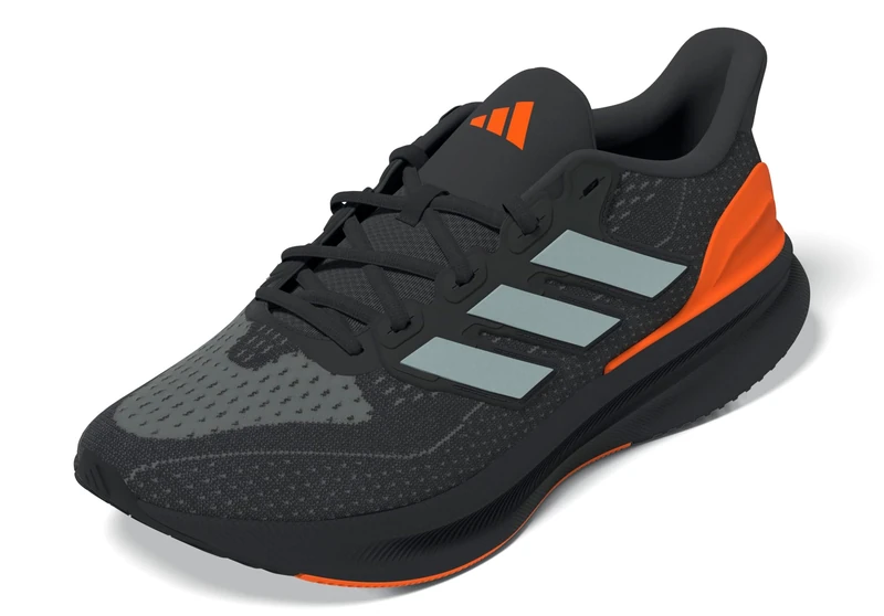 adidas Men's Ultrarun 5 Running Shoes, Carbon/Matte Silver/Lucid Orange, 8 UK