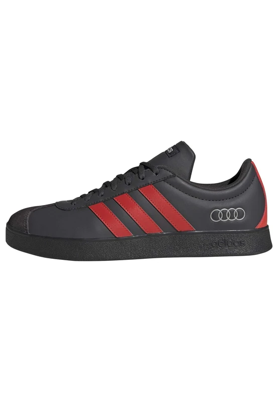 adidas Unisex Audi F1 Team VL Court Shoes, Utility Black/hi-res red/Chalk Pearl, 7.5 UK