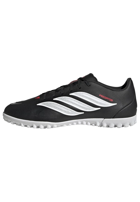 adidas Unisex Predator Club Turf Football Shoes, core Black/FTWR White/Lucid red, 12.5 UK
