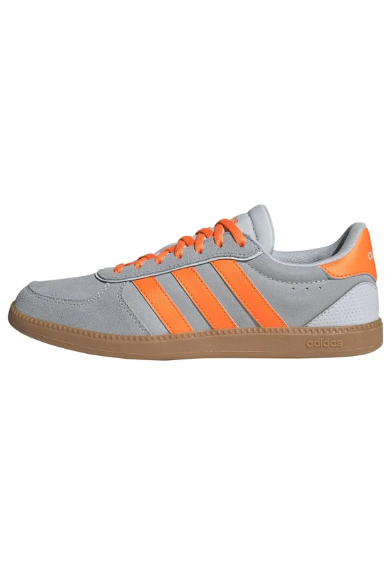 adidas Women's BREAKNET Sleek Shoes, Halo Blue/Lucid Orange/GUM10, 7.5 UK