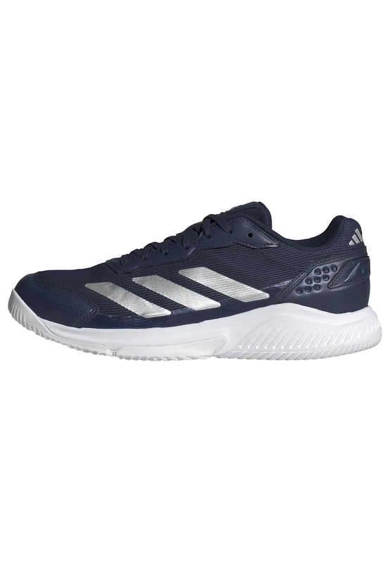 adidas Men's Courtquick Mens Padel Shoes, Dark Blue/Silver met./FTWR White, 5 UK