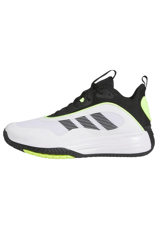 adidas Men's OWNTHEGAME 3.0 Shoes, FTWR White/core Black/Lucid Lemon, 6 UK