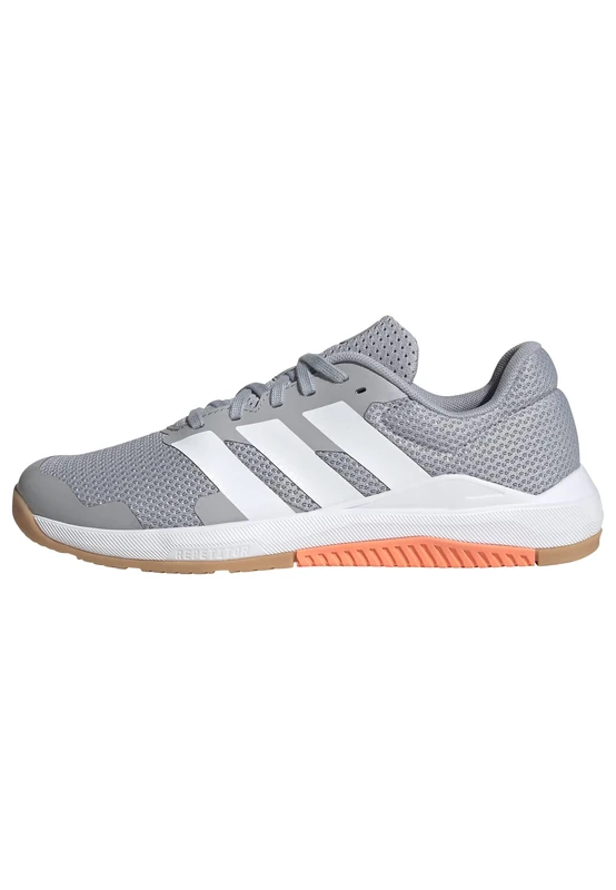 adidas Women's Dropset Base Training Shoes, Halo Silver/FTWR White/Beam Orange, 5 UK