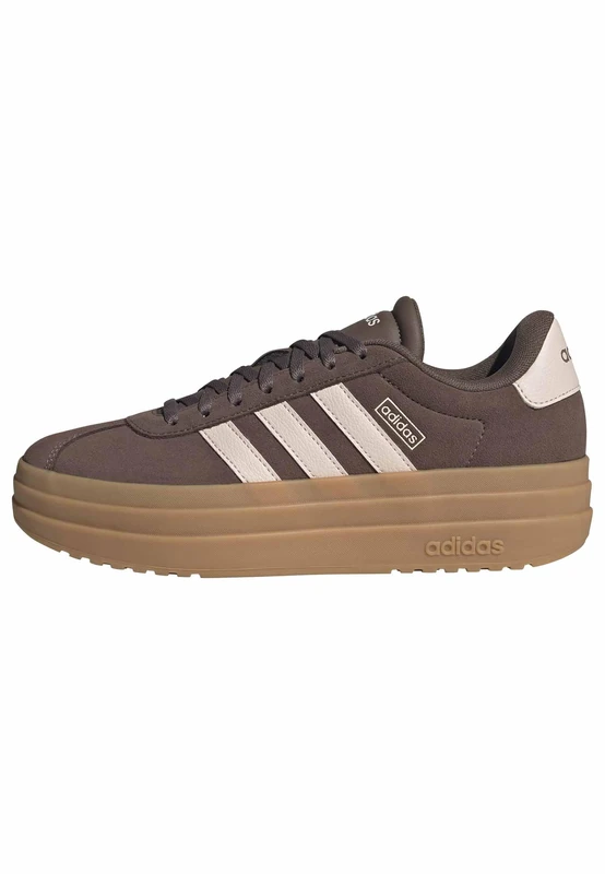 adidas Women's VL Court Bold Shoes, Earth strata/Wonder Quartz/Gum 3, 7 UK