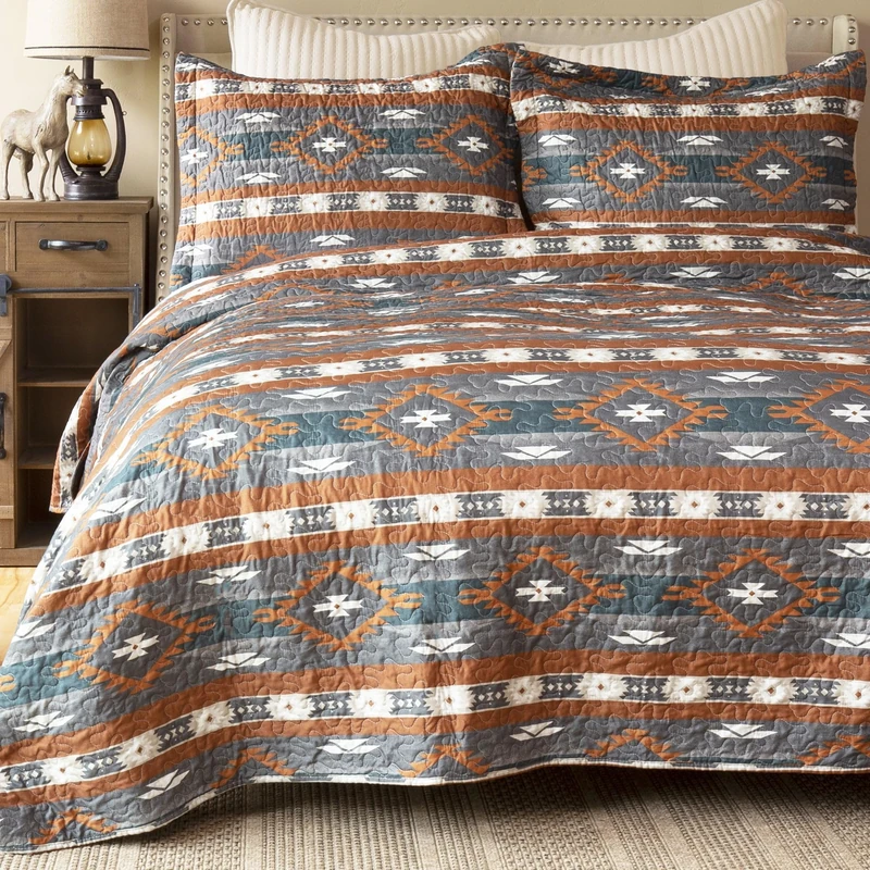 CARSTENS, INC. Quilt Set, Polyester, Wrangler Checotah, Full/Queen