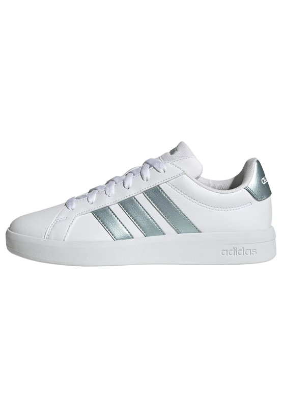adidas Women's Grand Court Base 3.0 Shoes, FTWR White/Magic Grey Met/FTWR White, 9.5 UK - Image 1
