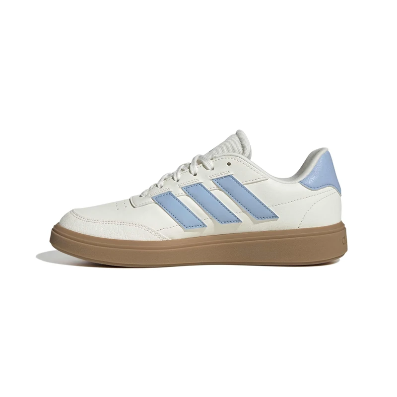 adidas Women's COURTBLOCK Shoes, core White/Clear Sky/Gum 3, 6.5 UK