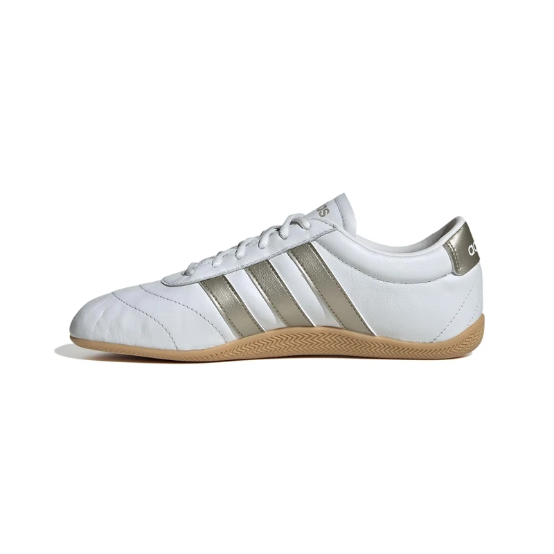 adidas Women's Grand Court Lo Shoes, Crystal White/Cyber met./Gum 3, 6 UK