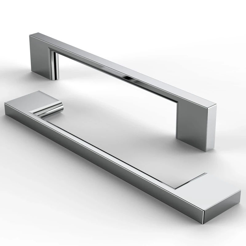 FURNIWARE 5 Pack Cabinet Pulls - 5in Hole Center, Aluminum Handles