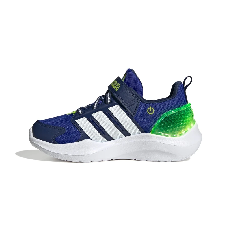 adidas Unisex Kids LIGHTORAMA Runner Shoes Children, Lucid Blue/FTWR White/Solar Slime, 2 UK