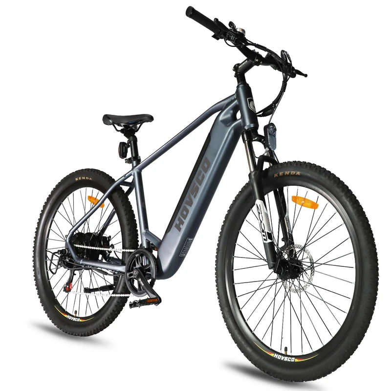 HOVSCO Electric Bike, 27.5" Mountain Bike,250W Bafang Motor, 45Nm,36V 12.5Ah Removable Battery, 7-Speed, Shimano Gearing System, Dual Disk Brake, Torque Sensor Electric Bikes for Adult