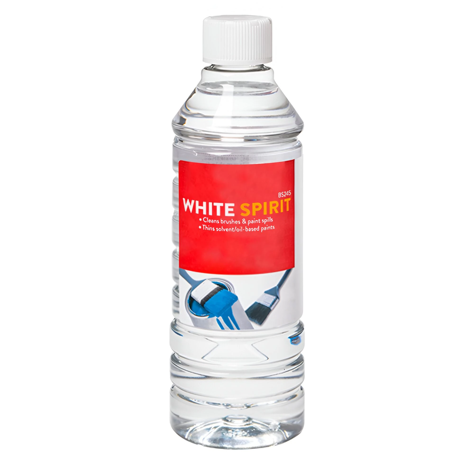 White Spirit 500ml Multi-Purpose Paint Solvent for Cleaning Brushes, Thinning Oil-Based Paints, Removing Grease and General DIY Use