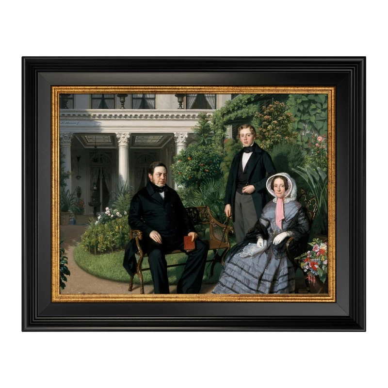FOLKOR Antique French Canvas Frame for 20x24 Oil Paintings Diamond Art Prints, 1.7" Wide Vintage Gallery Wall Frame for Coffee Book Shop Dining Room Kitchen Decor, No Back & Cover (Black Gold)