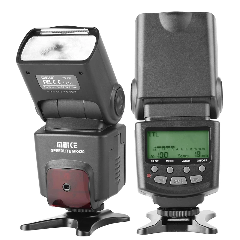 Meike 430N TTL Speedlite LCD Display Shoe Mount Flash Compatible with Nikon D3400 D3300 D3200 D5600 D850 D750 D7200 D5300 D5500 D500 D7100 D3100 etc