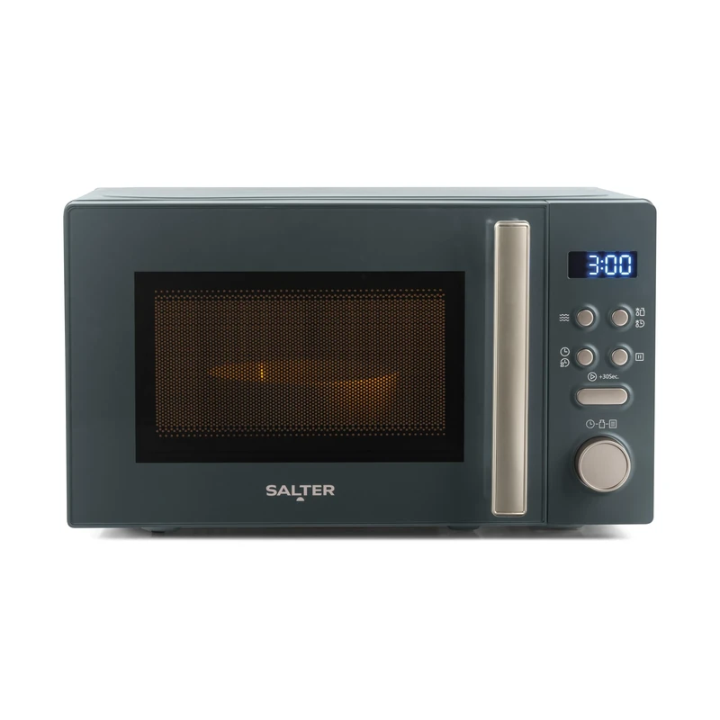 Salter Marino Digital Microwave – 20L Freestanding Solo Microwave Oven, 8 Auto-Cook Functions, Time & Weight Defrost, 95 Minute Timer, Dial & Button Control, 25.5cm Glass Turntable, Easy Clean, 800W