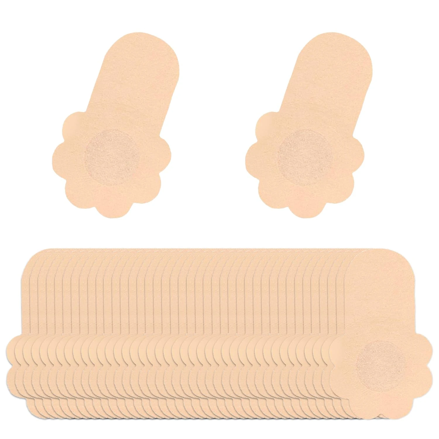 40pcs Nipple Covers, Self Adhesive Invisible Nipple Breast Cove, Disposable Nipple Pasties, Nipple Covers with Lifting Function, Flower Shape Nipples Stickers, Soft Petal Shape Nipple Covers