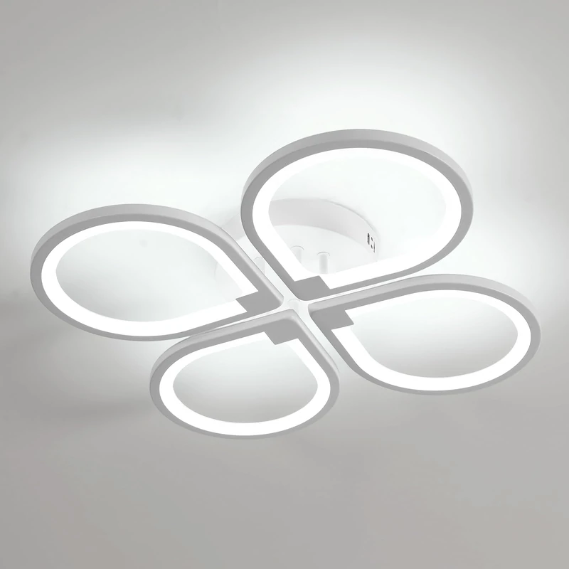 Comely Led Petal Four-Petal Ceiling Light White 6500K 57cm 40w
